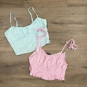 Two Pacsun tops! Both size S with adjustable straps